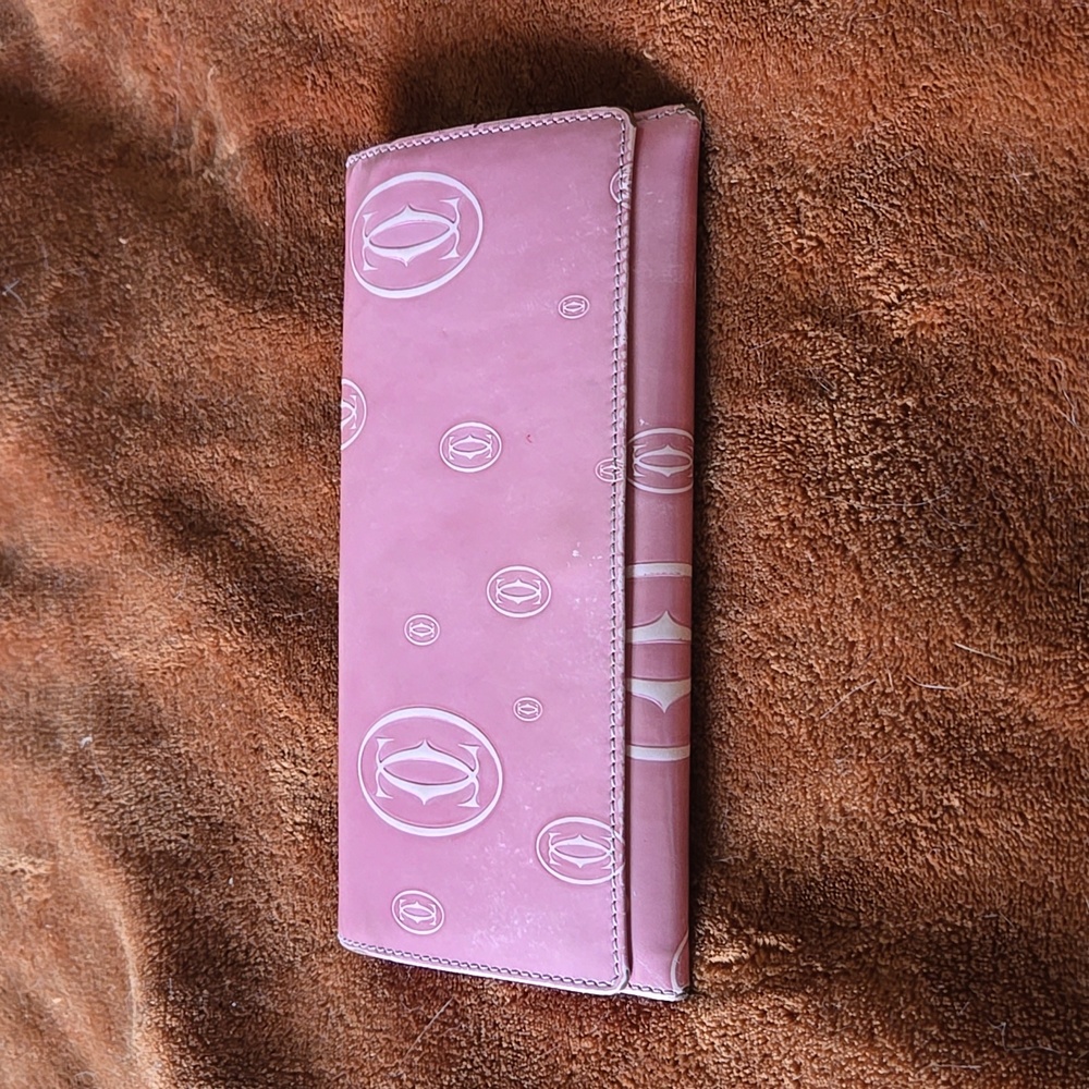 Authentic pink Cartier wallet